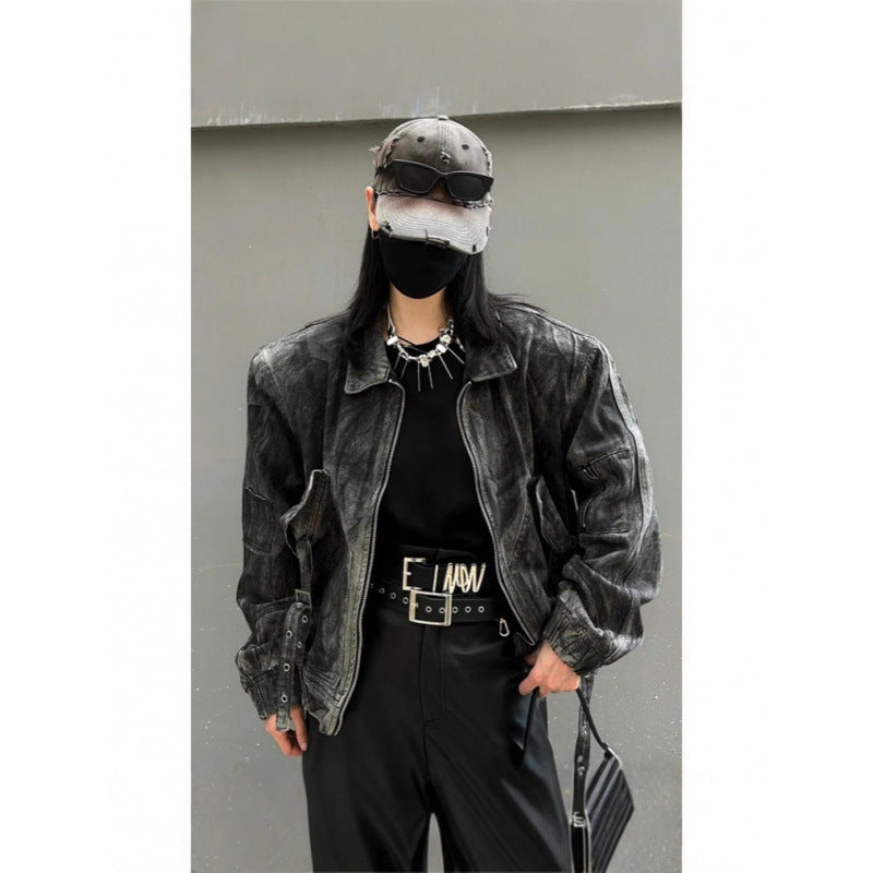 Distressed Oversized Denim Jacket For Women And Men