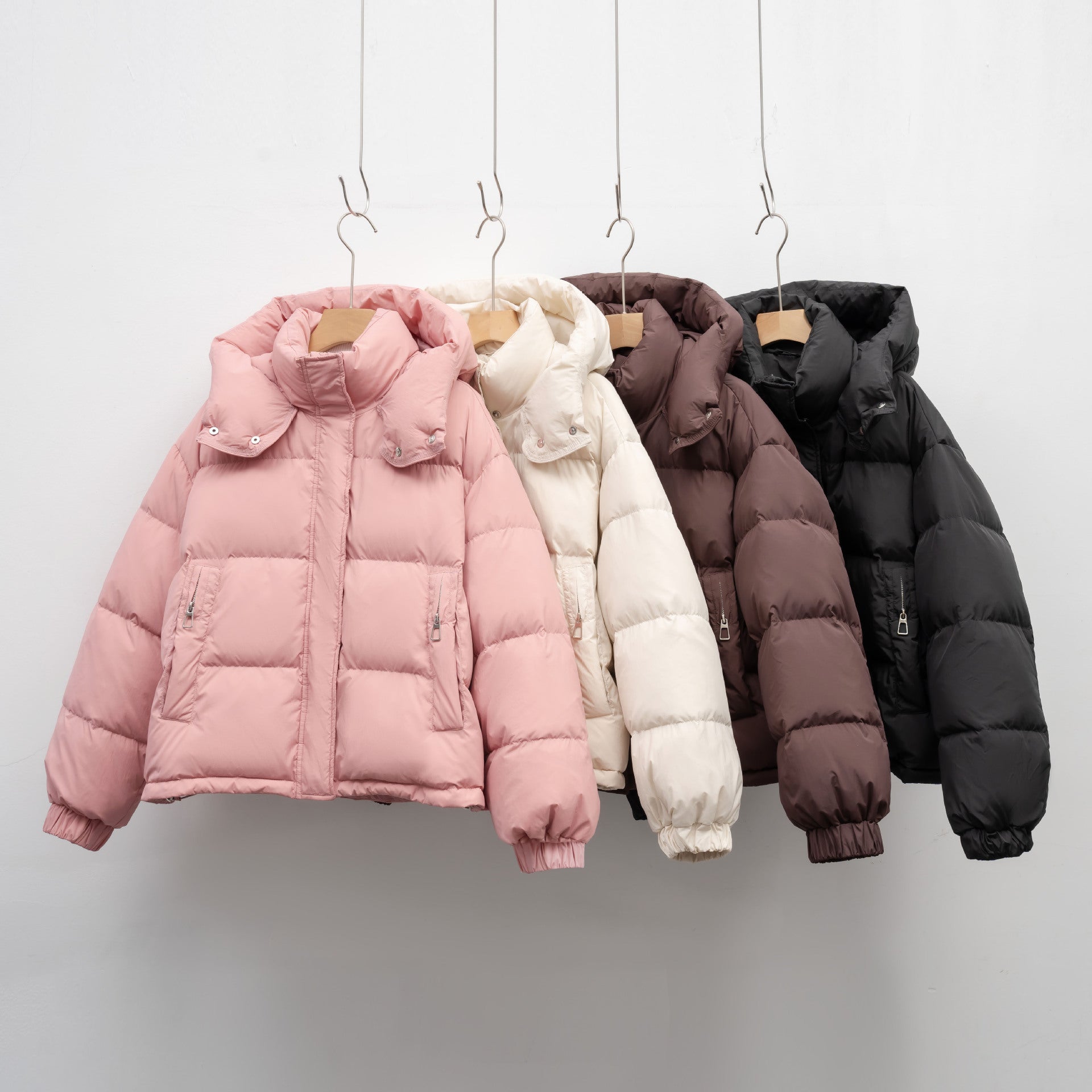 Korean-Style Women's Hooded Warm Puffer Jacket For Winter