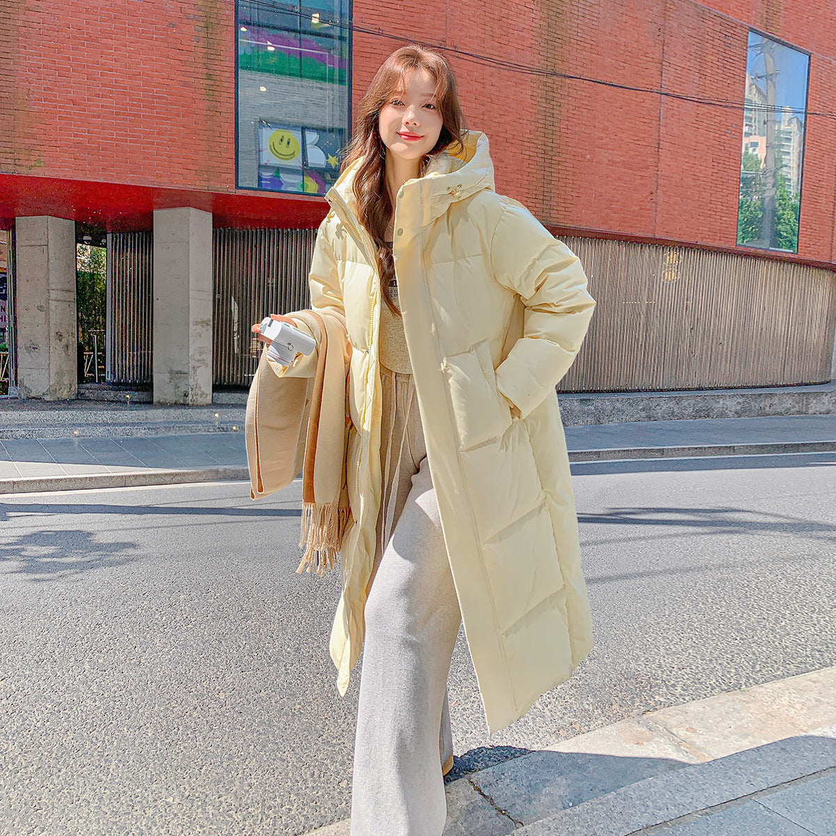 Trendy Loose Couple's Thickened Cotton Jacket With Character Print