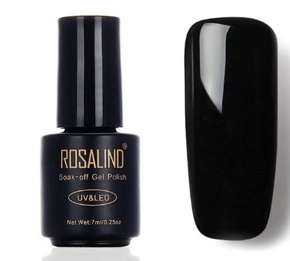 UV and LED Sealed Rich Black Soak Off Nail Polish