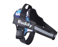 Customizable Dog Harness With Personalized Name Patch