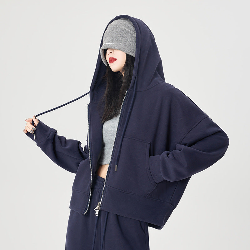 Korean-style Loose-fitting, Figure-flattering Casual Jacketversatile Top