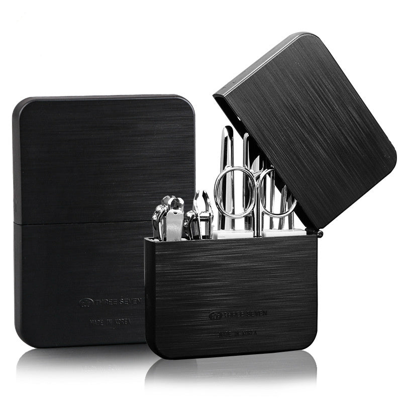 Full Metal Nail Clipper Set in Sleek Modern Case