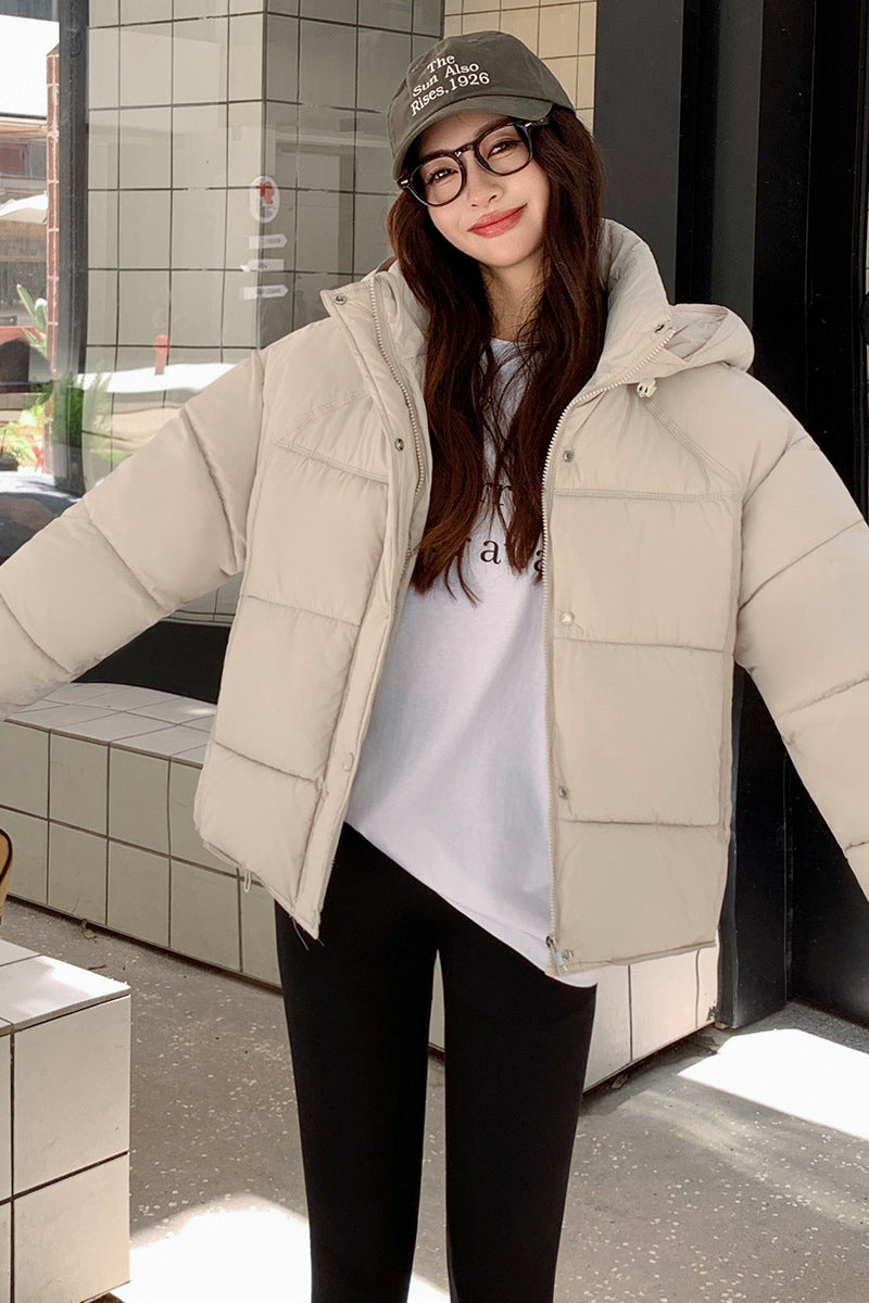 Petite Short Loose Coat To Keep Warm And Flatter Height For Women