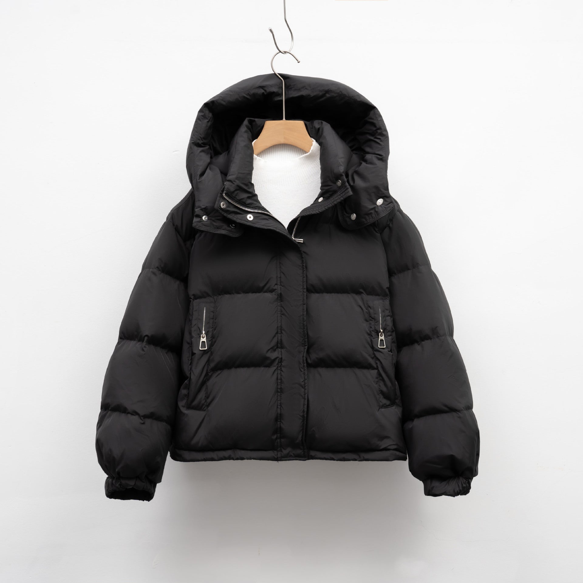 Women's Winter Korean-style Simple Hooded Warm Puffer Jacket