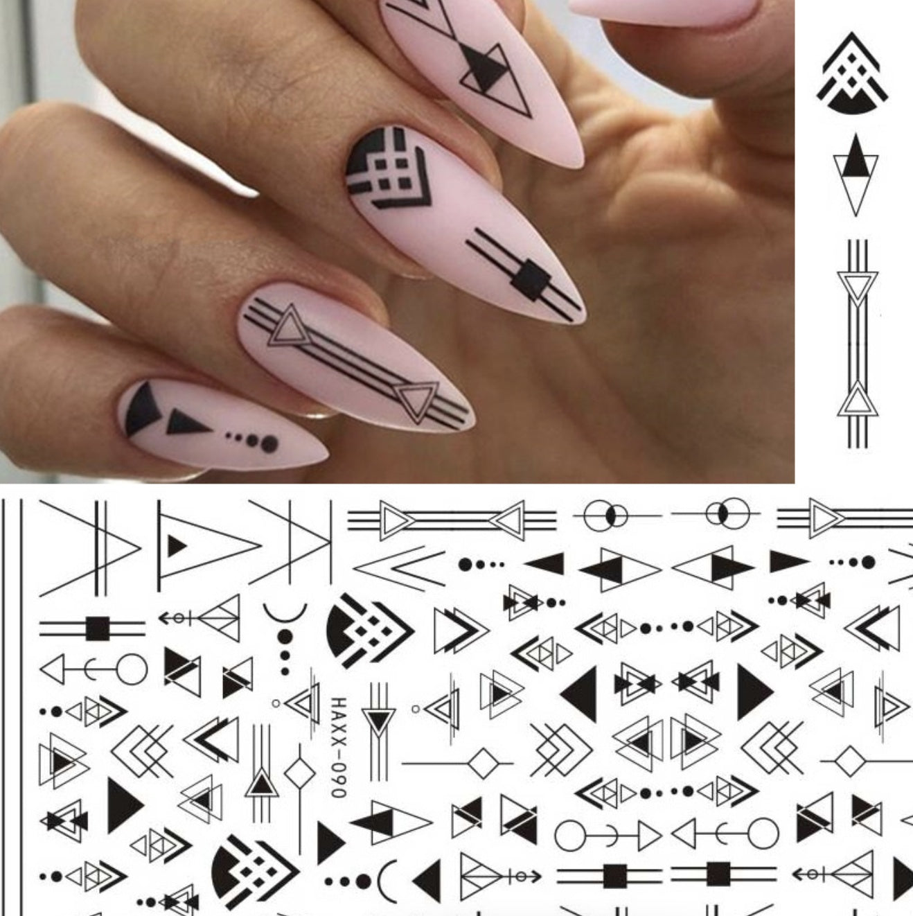 Transparent Black Butterfly Nail Decoration for Accent Nails