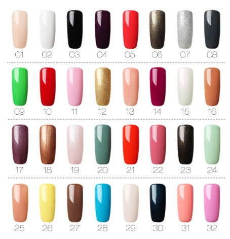 UV Sealed Soak Off Gel Nail Polish in Multiple Colors