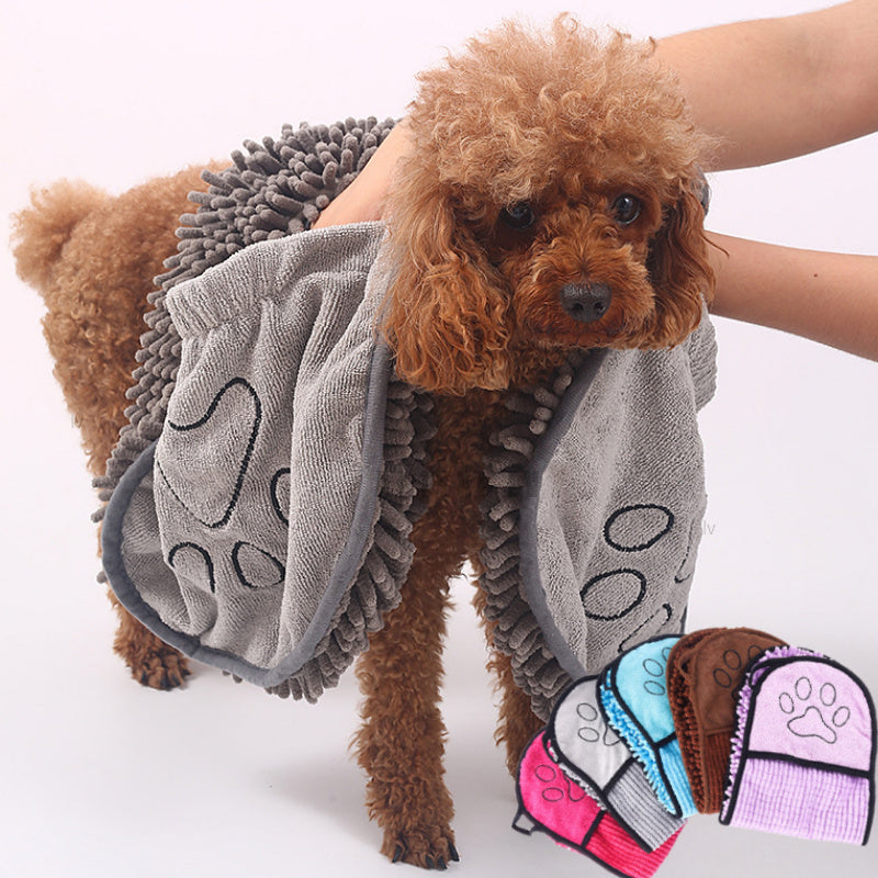 Super Absorbent Microfiber Pet Bath Towel For Quick Drying