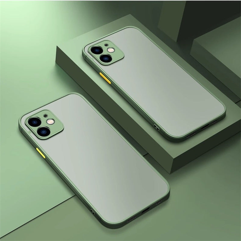 Acrylic Frosted Anti?Drop Phone Case With Fine Hole Design