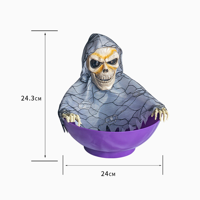 Halloween Ghoul Trick or Treat Bowl with Covering