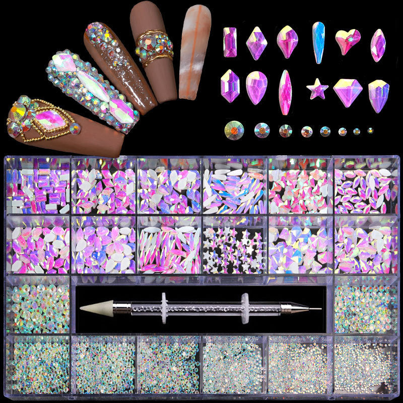 Set of 21 Boxes of Nail Art and 3D Designs