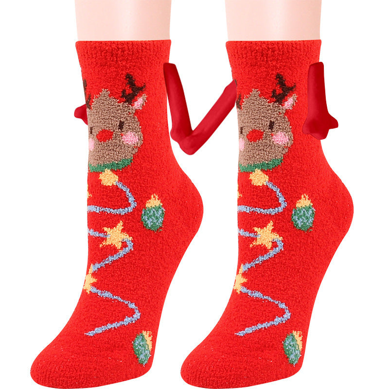 Adorable 3D Soft Fleece Crew Socks with Penguin Designs-Figure 26-Theone Apparel
