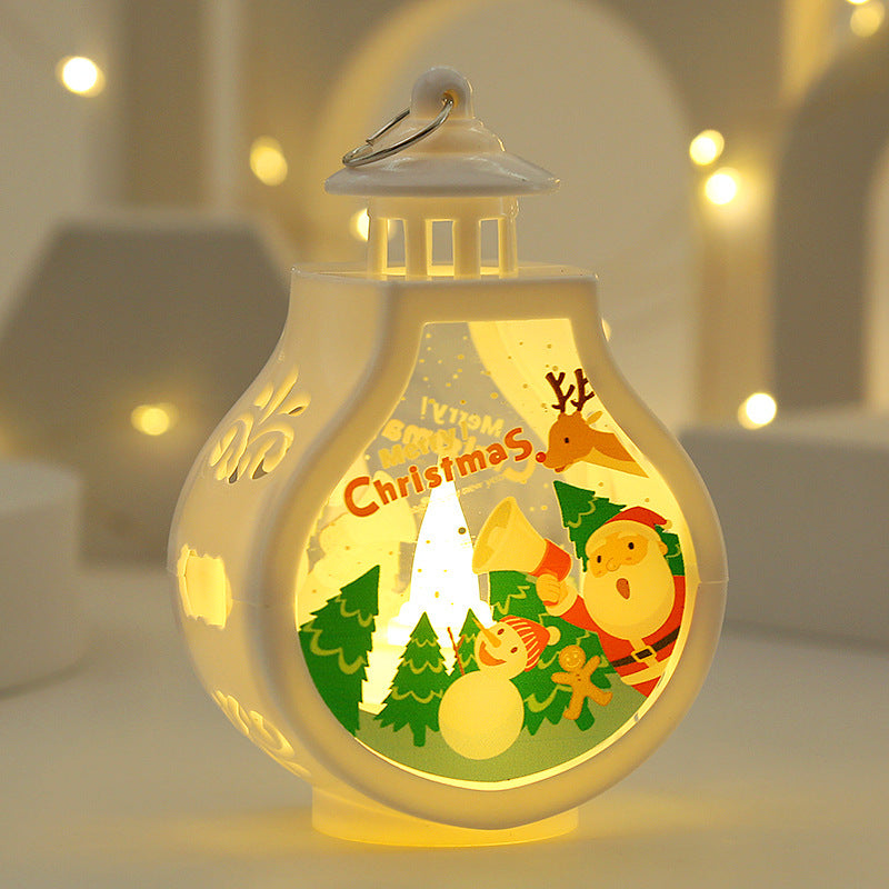 Christmas Themed Snowglobe Style Lamp with LED Light-Old Man-Theone Apparel