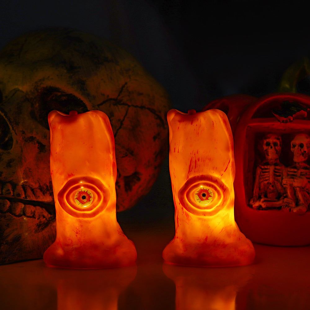 Creepy Eye False Candle with LED Flame and Bloody Exterior-Theone Apparel