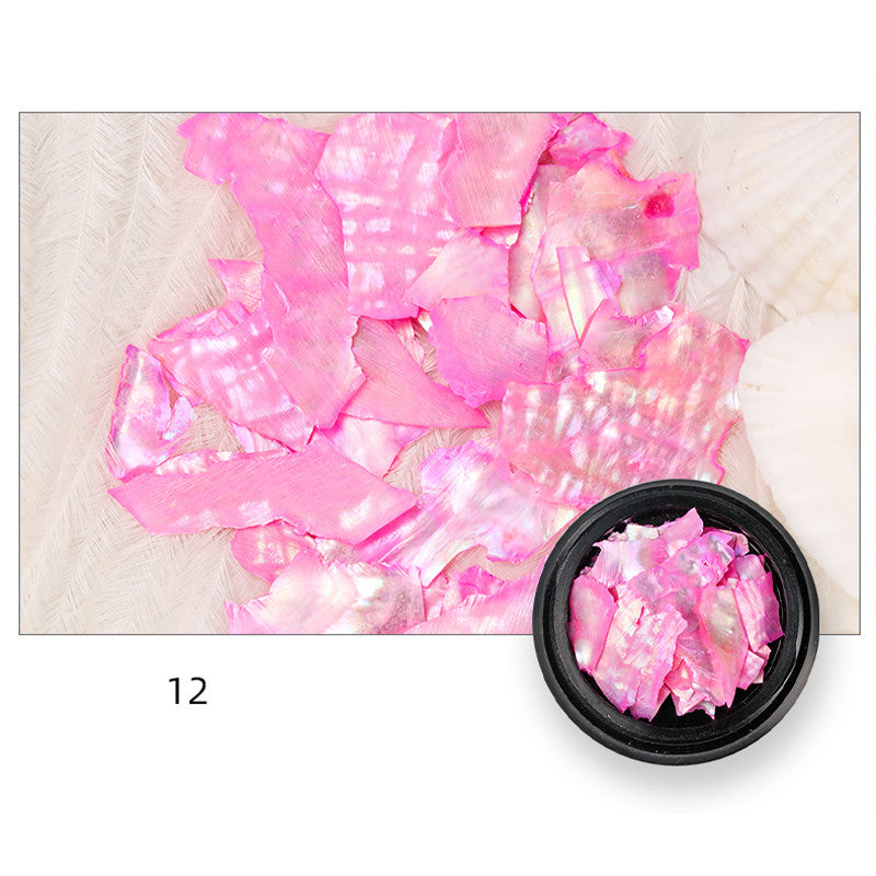 Faux Mother of Pearl Iridescent Nail Accessories in Multiple Colors-Theone Apparel