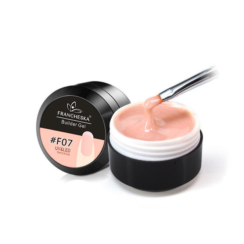 Gel Nail Extensions in Multiple Colors with Pot and Brush-F07-Theone Apparel