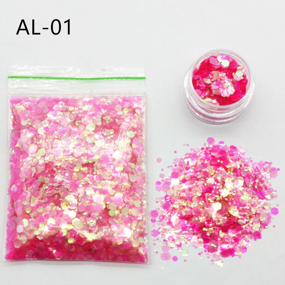 Glittery Sequin Nail Powder for Nail Art and Decoration-Theone Apparel
