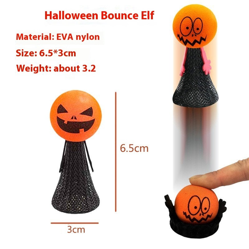 Jack-O-Lantern Elastic Finger Covers for Puppet Shows-Random Expression 1PCs-Theone Apparel