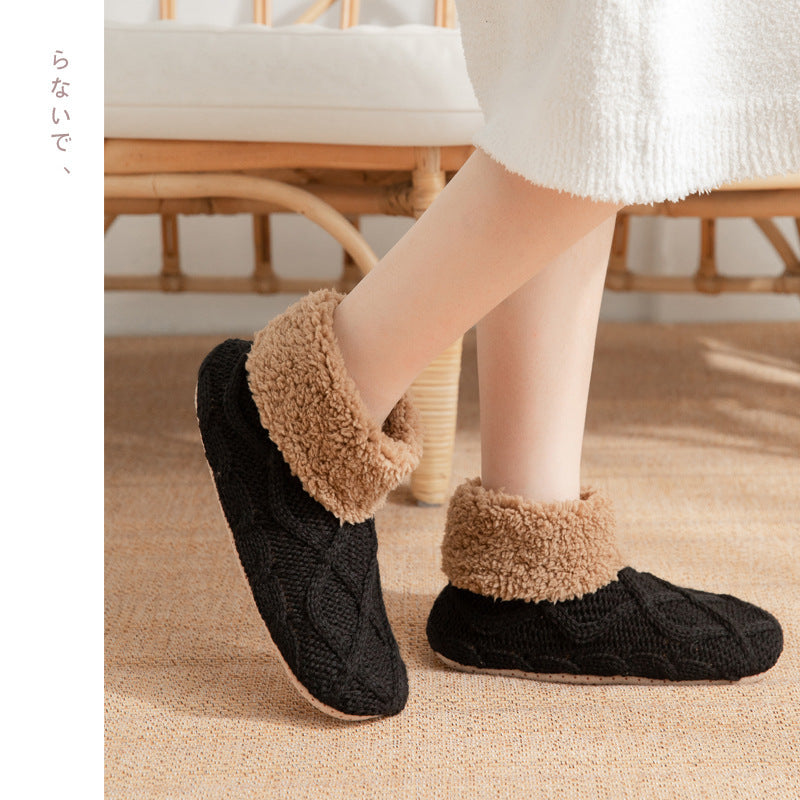 Super Soft Knit Style Slip On House Slippers in Various Colors-Theone Apparel