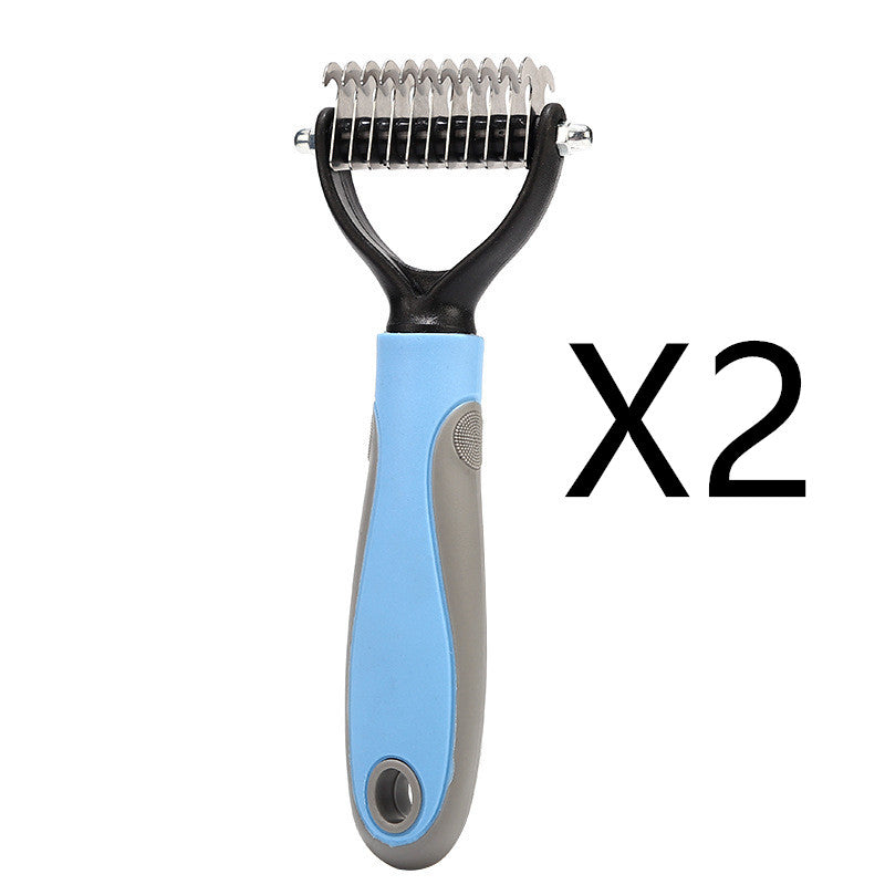 Double Sided Stainless Steel Pet Brush For Grooming