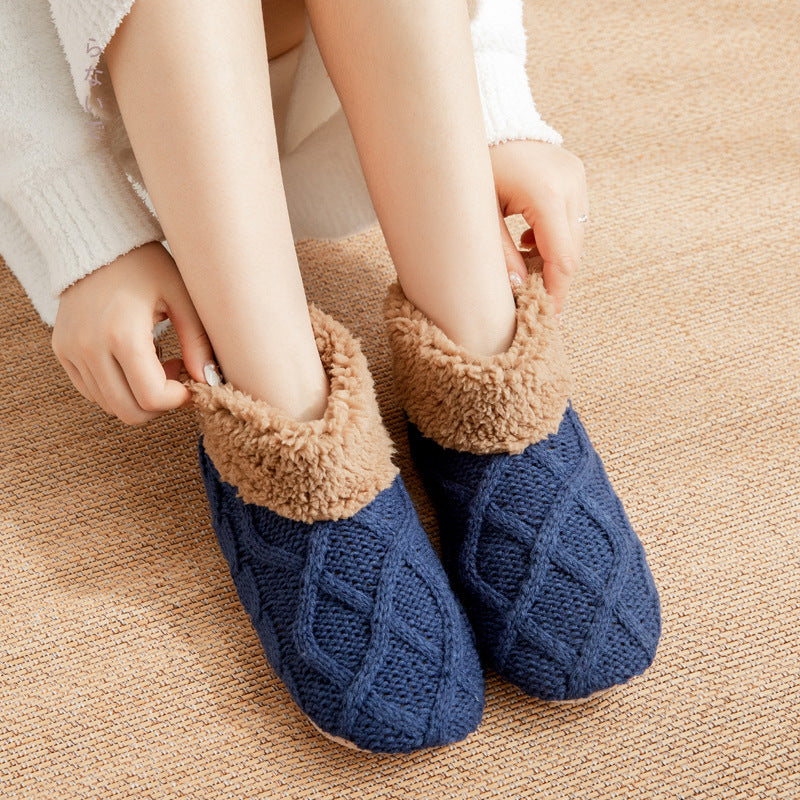 Super Soft Knit Style Slip On House Slippers in Various Colors