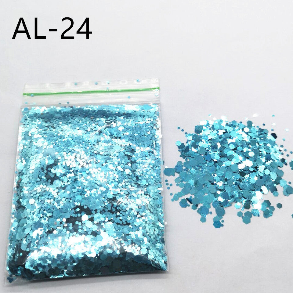 Glittery Sequin Nail Powder for Nail Art and Decoration