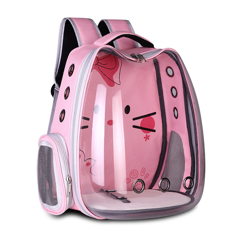 Breathable Pet Space Backpack For Cats And Small Dogs