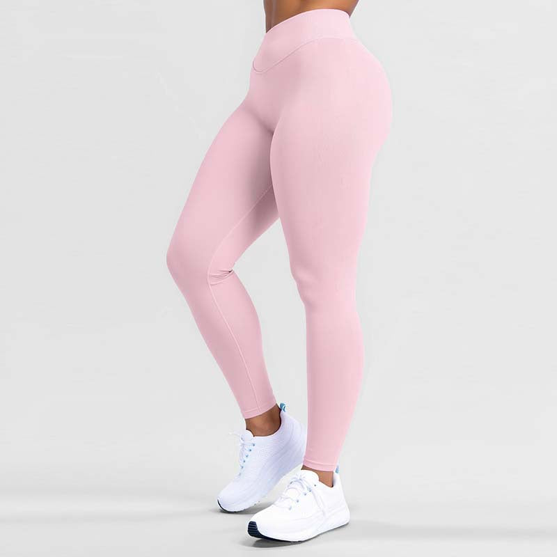 Skin-friendly High-waisted Tummy-control Fitness Leggings