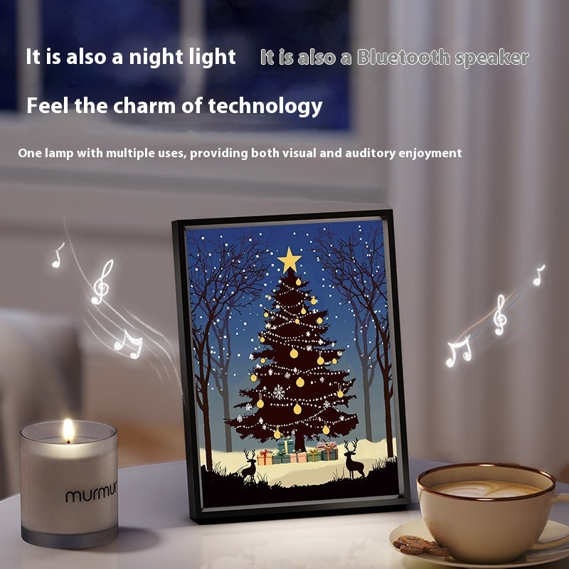 Festive 2-in-1 Christmas Tree Night Light & BlueTooth Speaker Holiday Decoration