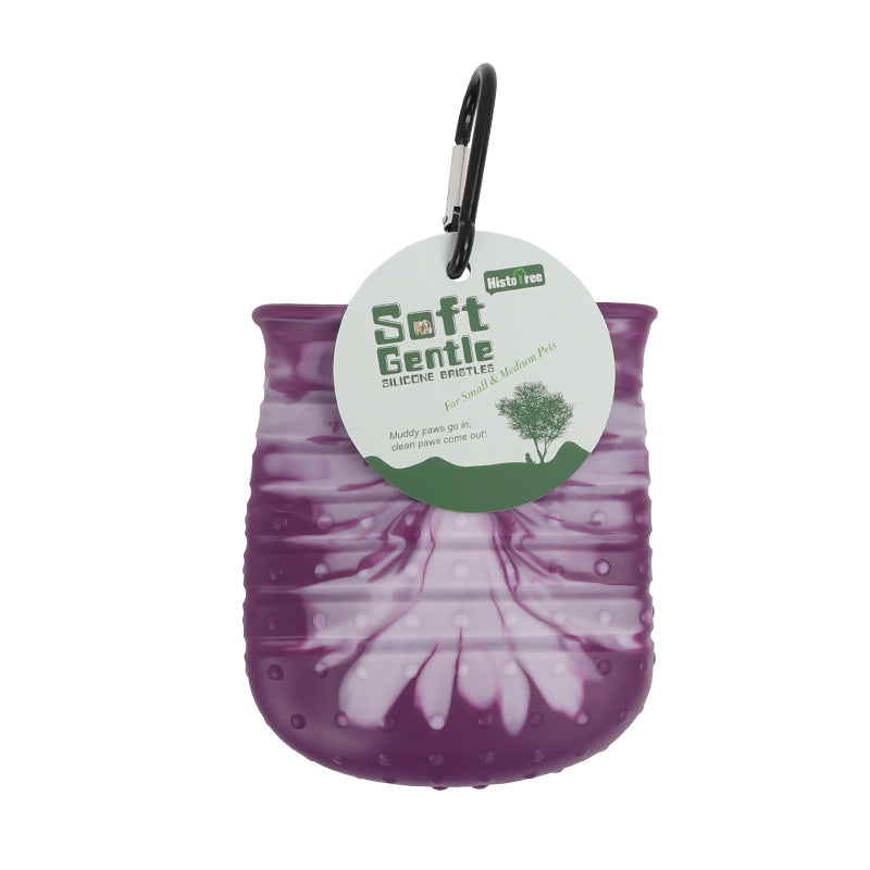 2 In 1 Dog Paw Cleaner Cup With Soft Brush - THEONE APPAREL