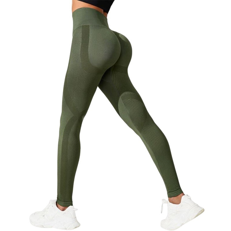 Fashion Slim Fit Waist Shaping Hip Lifting High Elastic Shock Absorption Fitness Yoga Exercise Pants
