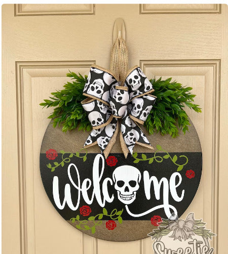 Southern Themed "Boo Y'all" Ghost Wreath Halloween Decoration