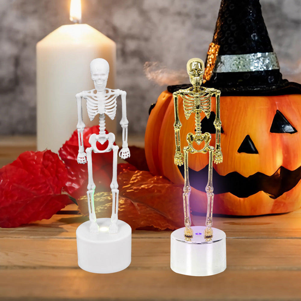 Skelet thema valse vlam kaarsen Halloween -decoratie