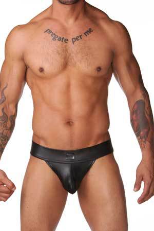 Convex Leather-Like Underwear