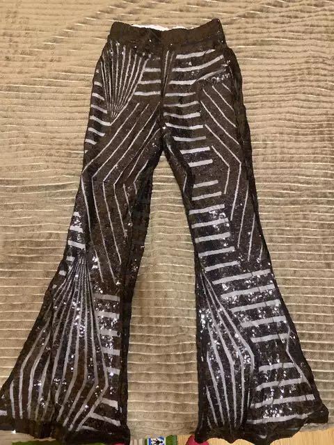 1970s Inspired Bell Bottom Patterned Pants - THEONE APPAREL