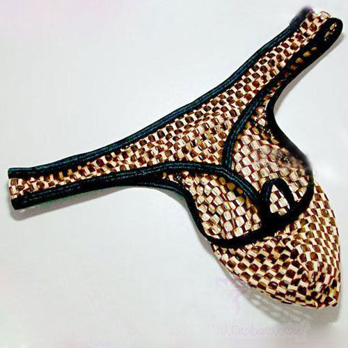 Scaly Geo Print Thong for Men