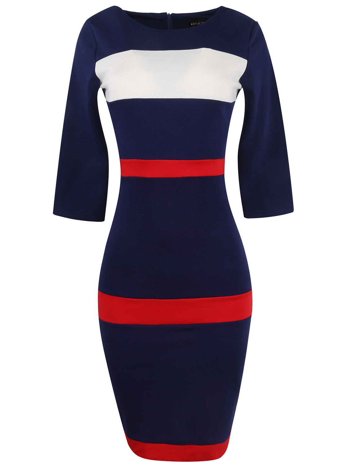 Mod Stripe Blocked Sheath Dress