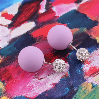 Pastel Sphere Double Sided Earrings