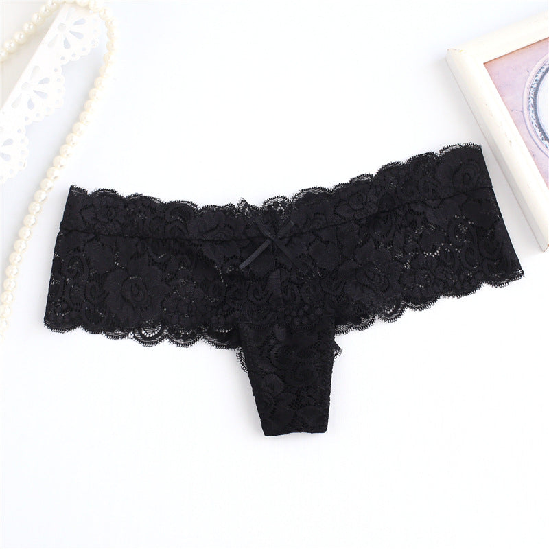 Blumenspitze mit weitem Rock Tanga Panty