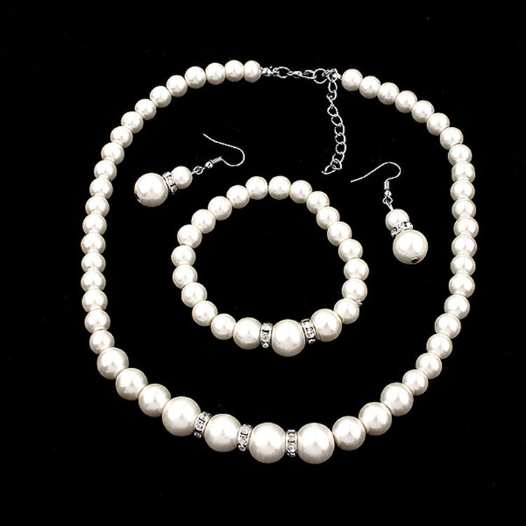 Three Piece Pearl Jewely Set