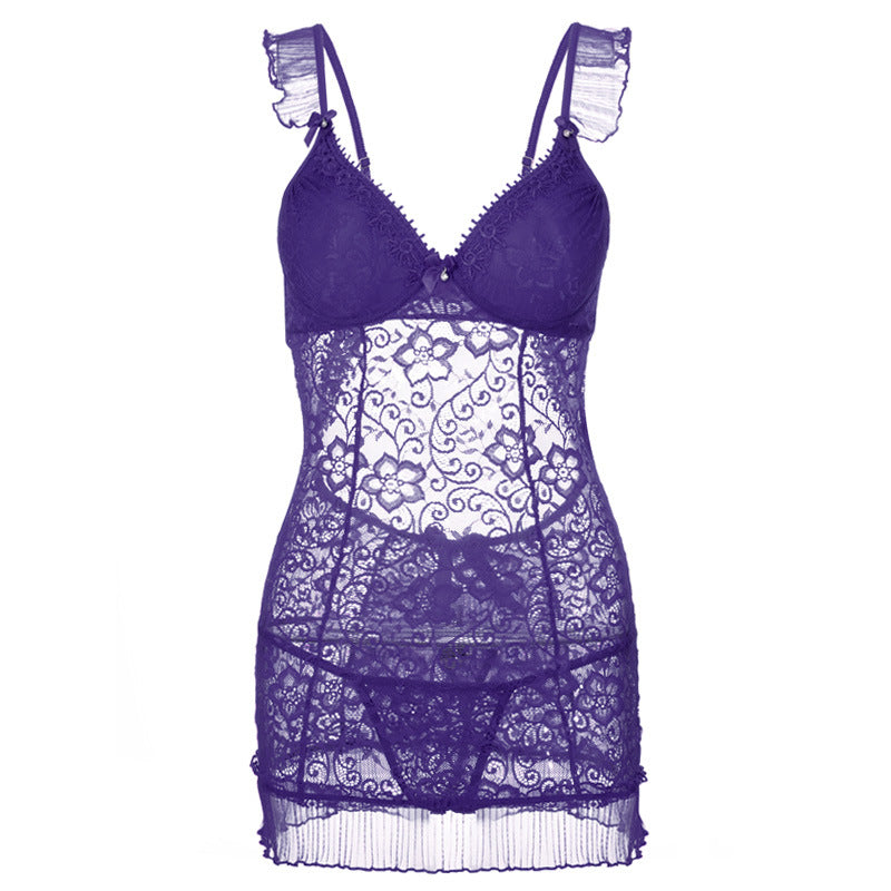 Floral Lace Lingerie Slip Dress