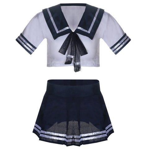 Sexy Sailor Girl Lingerie Costume Set