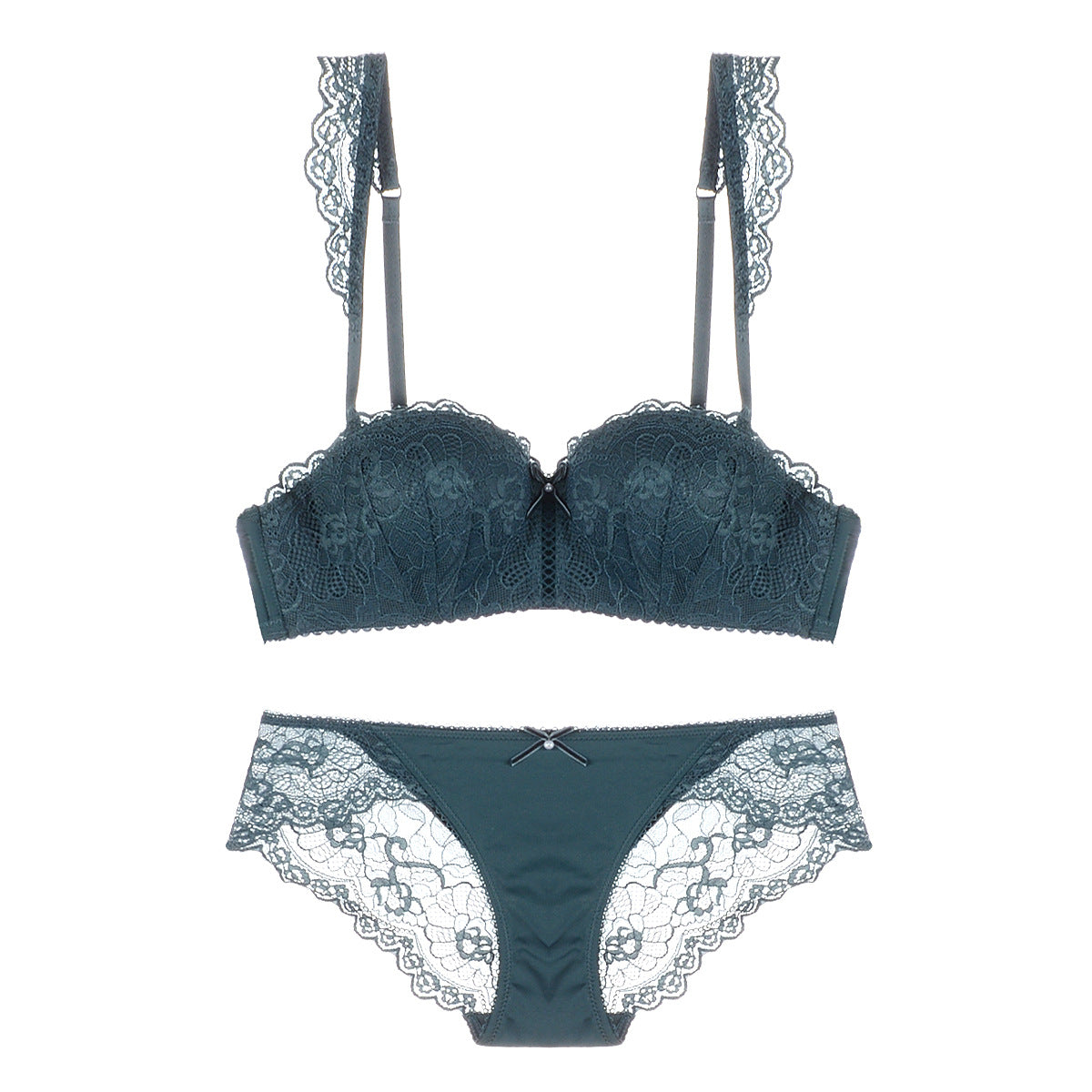 Lace Strap Balconette Bra dan Panty Set