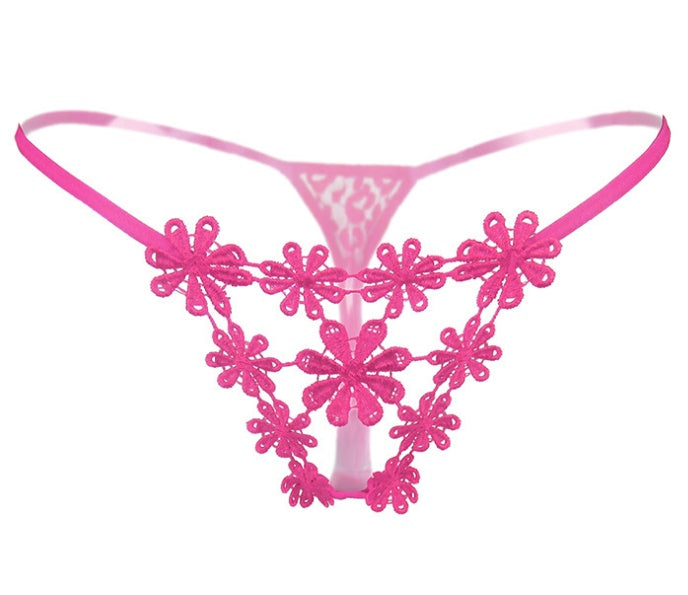 Flores Frente G String Panty