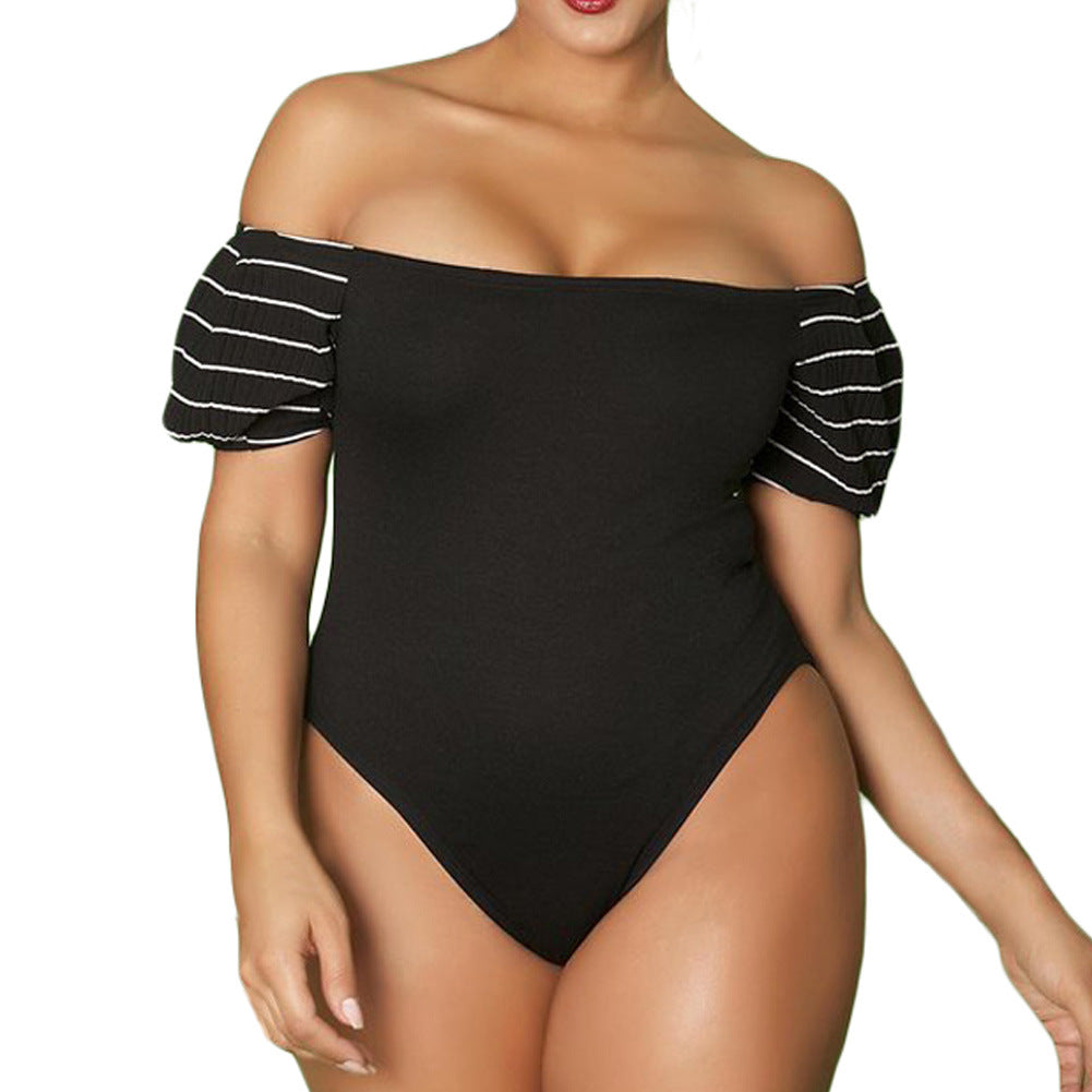 Plus Size Romantic Off-Shoulder Teddy