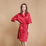 Sweet and Simple Satin Tie Robe