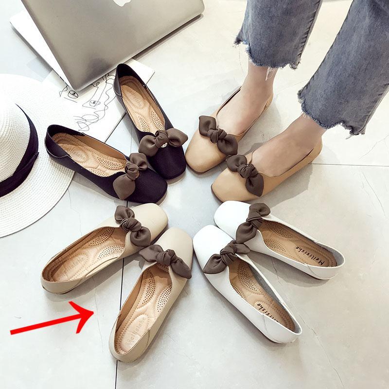 Floppy Bow Cushion Sole Ballerinas