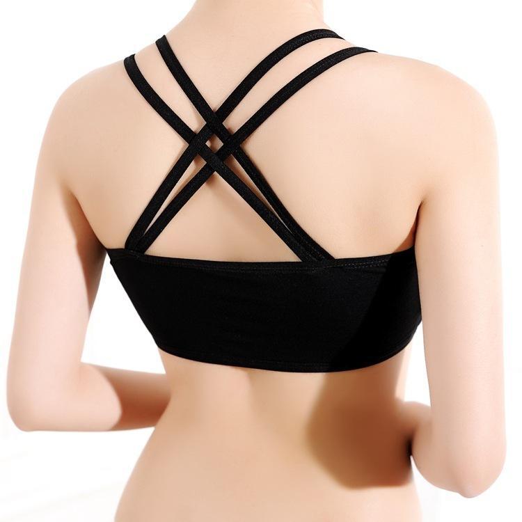 Cross My Heart Double Strap Bralette - Theone Apparel