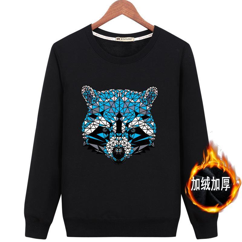 Geometric Tile Raccoon Graphic Sweater