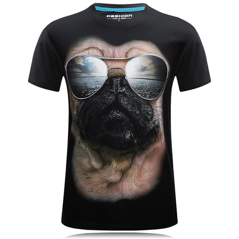 Camisa de cara tonta con sombras Pug